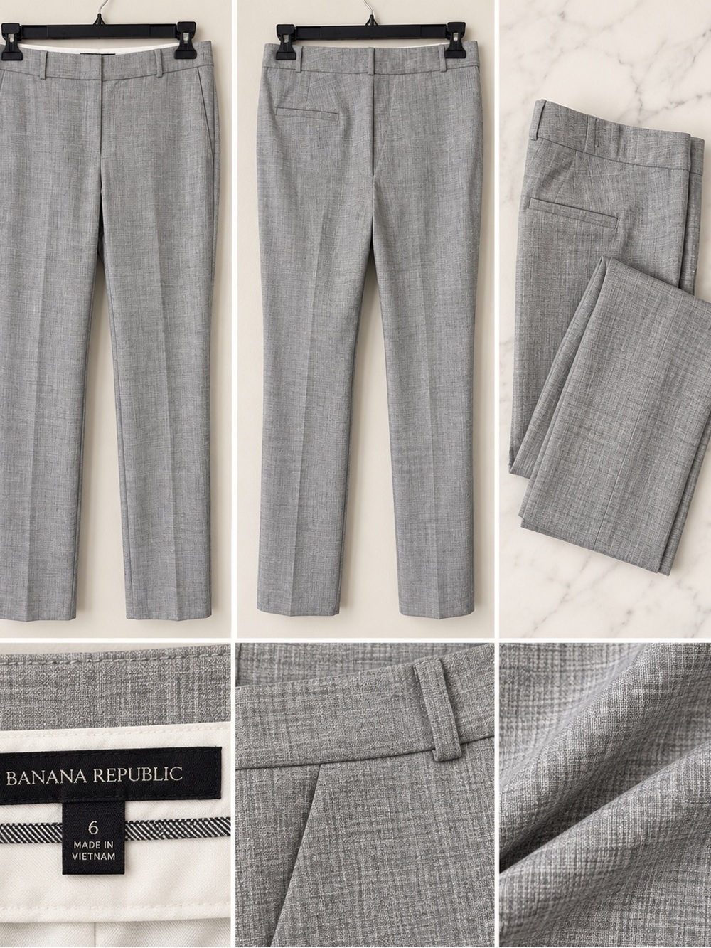 Banana Republic Ryan Stretch Twill Straight-Leg Dress Pants